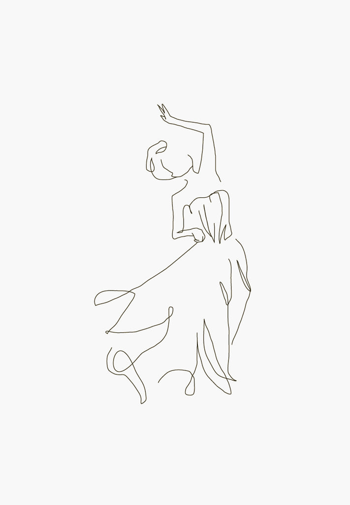 Line art print, Line drawing. Elegance.