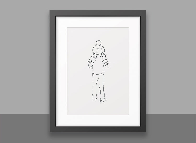 Father And His Baby Go From Store Stock Illustration - Download Image Now -  Father, Walking, Family - iStock
