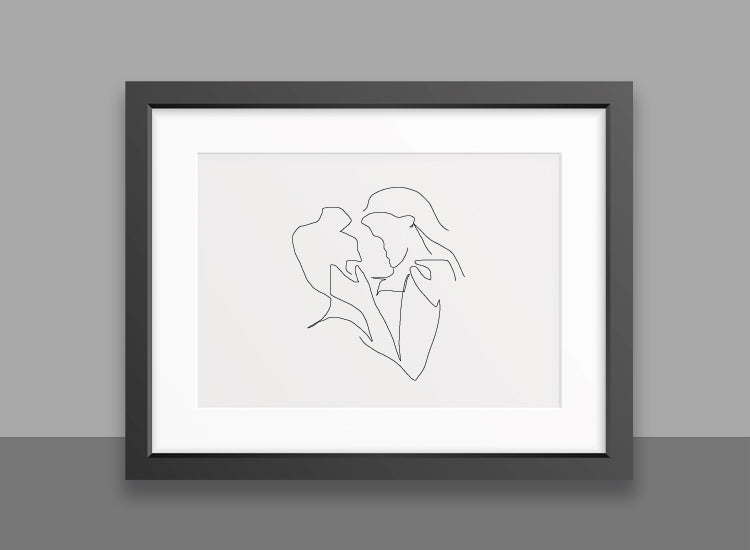 First Kiss - Art Print